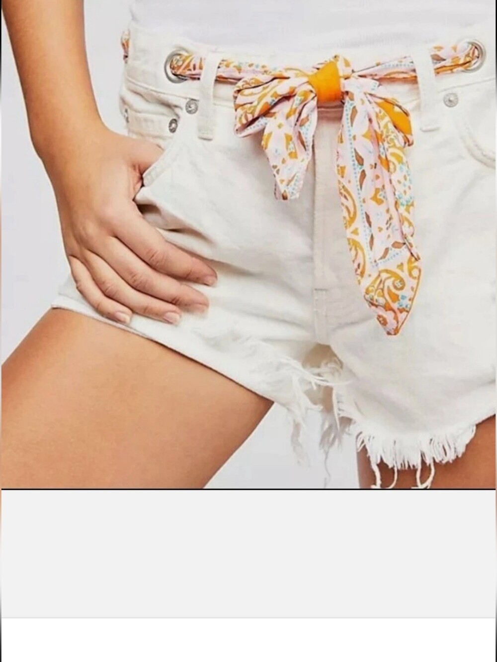 We The Free Slashed And Relaxed Denim Shorts